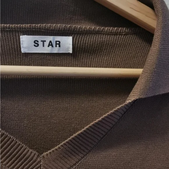 Brown Polo Shirt with Relaxed Fit and Textured Fabric - Picture 9 of 13